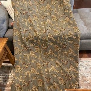 Olive, light green/gray curtains. Great condition.